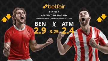 SL Benfica vs. Atlético de Madrid: horario, TV, pronósticos, estadísticas y clasificación