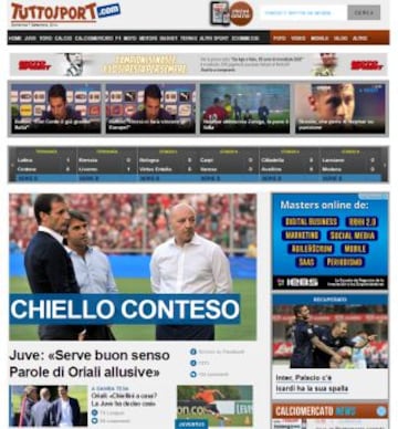 Portadas de la prensa extranjera