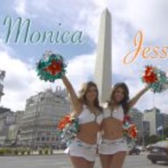 Las 'cheerleaders' de los Dolphins tomaron Buenos Aires