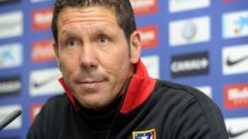 El técnico rojiblanco, en sala de prensa.