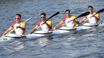 El K-4 1.000 español también consigue meterse en la final