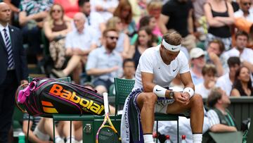 Rafa Nadal jugó con dolor en el abdomen ante el tenista estadounidense Taylor Fritz. 