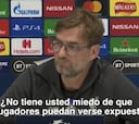 Klopp 'peina' a un periodista con una lección sobre el coronavirus