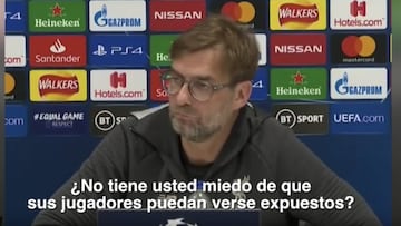 Klopp 'peina' a un periodista con una lección sobre el coronavirus