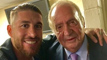 El Rey Emérito acompañó a Sergio Ramos en la sala del control antidopaje