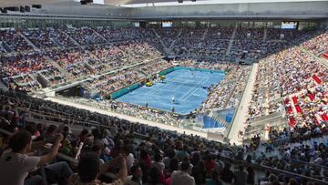 Imagen de la Caja M&aacute;gica durante el partido entre Rafa Nadal y Nikolay Daydenko del Mutua Madrid Open 2012.