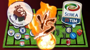 ¿Quién ganará? El mejor 11 de la Premier vs el de la Serie A