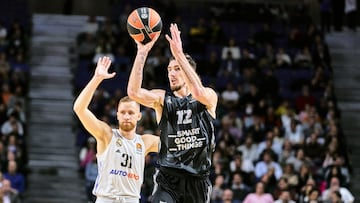 Nando de Colo, el 22 de diciembre en Madrid. El francés anotó 13 puntos en la derrota del Asvel (92-73).