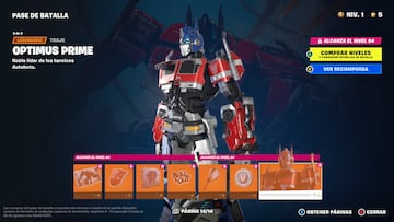 fortnite capitulo 4 temporada 3 tierras salvajes optimus prime transformers como conseguir la skin