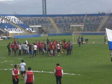 Estadio San Carlos de Apoquindo, 22 de noviembre de 2014. / Mauricio Cordero.