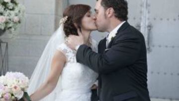 Sergio González con su esposa Irene.