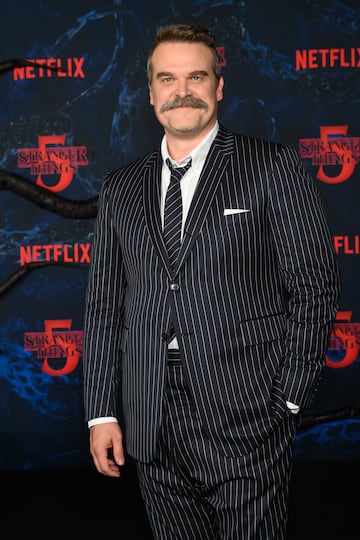 El actor que interpreta a Jim Hopper en 2025. 