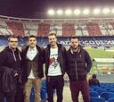 Jovetic estuvo en el Calderón en el partido ante el Villarreal