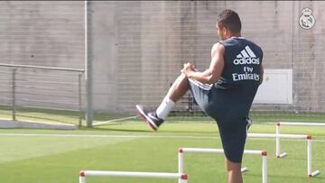 Casemiro vuelve a entrenarse en Valdebebas