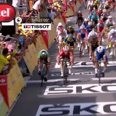 Resumen del Tour de Francia, etapa 4: Gaviria se impone y Van Avermaet sigue de amarillo