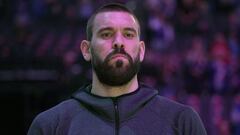 Marc Gasol, durante un partido de la NBA con Toronto Raptors. El p&iacute;vot espa&ntilde;ol ha fichado con Los Angeles Lakers para la temporada 2020-21