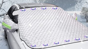 Así es el protector de parabrisas con imanes que mantiene tu coche a salvo del hielo, la lluvia y los rayos del sol en Amazon.
