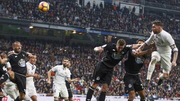 Ramos privó al Depor de la victoria en la última visita al Bernabéu