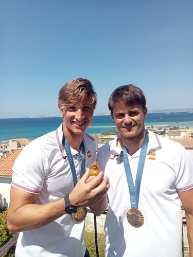 Bot¨ªn y Trittel celebran su oro: ¡°Mucha fiesta, poco sue?o¡±