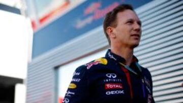 Christian Horner durante el GP de Alemania.