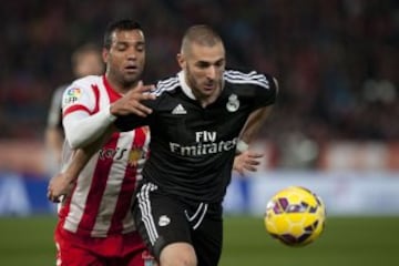 Michel Macedo y Karim Benzema 