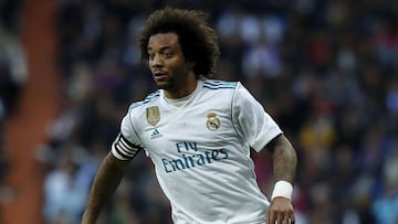 El lateral izquierdo brasileño del Real Madrid, Marcelo Vieira, durante un partido.