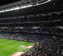 Un grupo de unos 200 Ultras Sur estuvo presente en el Bernabéu