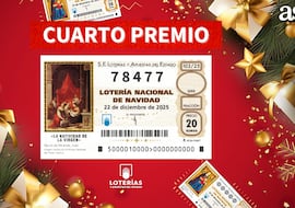 78477, primero de los cuartos premios del sorteo de la Lotería de Navidad 2025: ¿dónde ha tocado?