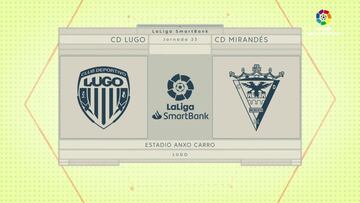 Resumen y goles del Lugo vs Mirandés de LaLiga SmartBank