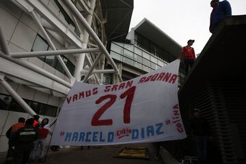 La llegada de la Roja tras el subcampeonato en Rusia