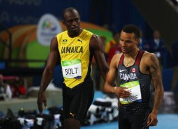 Andre de Grasse parece ser el heredero de Usain Bolt. El canadiense ha sido el primero de los mortales en las pruebas de 100 y 200 metros, sólo Bolt ha sido capaz de superarle. De Grasse ha conseguido dos platas históricas para Canadá. 