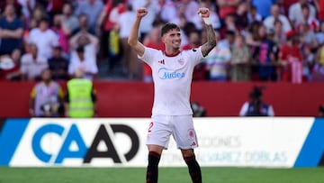 Carmona, tras ganar al Barcelona.