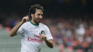 Raúl, con el New York Cosmos.
