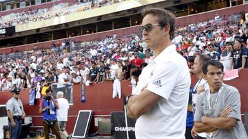 Lopetegui, durante el Real Madrid-Juventus.