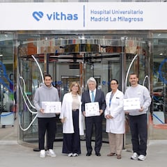 El Atleti, en los hospitales