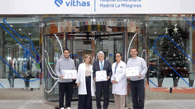 El Atleti, en los hospitales