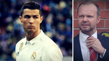 Cristiano Ronaldo y Ed Woodward, vicepresidente ejecutivo del Manchester United.