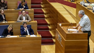 El diputado de Compromís en Les Corts, Joan Baldoví, interviene durante una sesión plenaria, en Les Corts Valencianes, a 15 de noviembre de 2024, en Valencia, Comunidad Valenciana (España). Este es el primer pleno de Les Corts tras la DANA, que el pasado 29 de octubre arrasó Valencia, y ha comenzado con un minuto de silencio por las más de 200 víctimas mortales en la provincia. El presidente de la Generalitat, Carlos Mazón, ha dado explicaciones de su gestión durante el temporal y de cómo va a "remodelar la estructura del Consell" para adaptarla a la nueva situación.
15 NOVIEMBRE 2024;PLENO;DANA;TEMPORAL;MAZÓN
Rober Solsona / Europa Press
15/11/2024