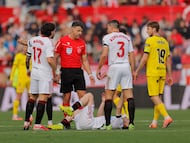Gil Manzano, ante el Girona.