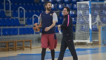 Juan Carlos Navarro y Xavi Pascual.