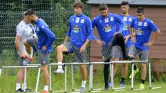 01/08/19 PRETEMPORADA 
 ENTRENAMIENTO  DEPORTIVO DE LA CORU&Ntilde;A
 PEDRO MOSQUERA , BORJA VALLE Y ALEX COBO