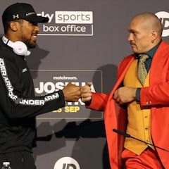 Anthony Joshua vs Olek Usyk: altura, estadísticas, títulos, palmarés, récords y KOs