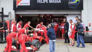 Massa en el GP de Alemania.