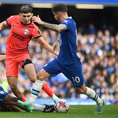 Así fue el partido de Christian Pulisic con el Chelsea ante el Brighton