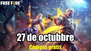 Códigos Free Fire de hoy 27 de octubre de 2021; todas las recompensas gratis