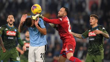 David Ospina comete un error ante Lazio y condena al Napoli 