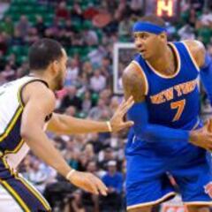 Carmelo no arranca y culpa a los árbitros: "No sé hacer flopping..."