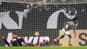 El volante colombiano anotó su primer gol con la Juve