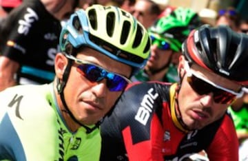 Alberto Contador y Samuel Sánchez.