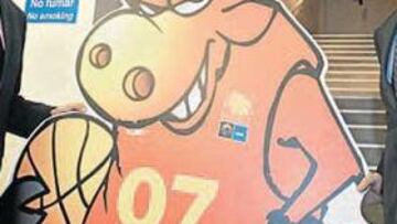 Instantanea tomada ayer en la exposición.